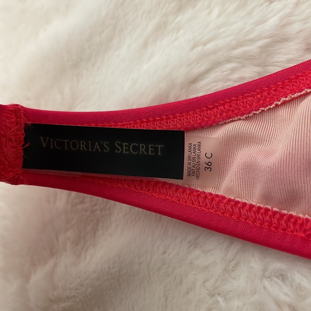VICTORIA’S SECRET PINKI/RED Bikini Top - Picture 5 of 5